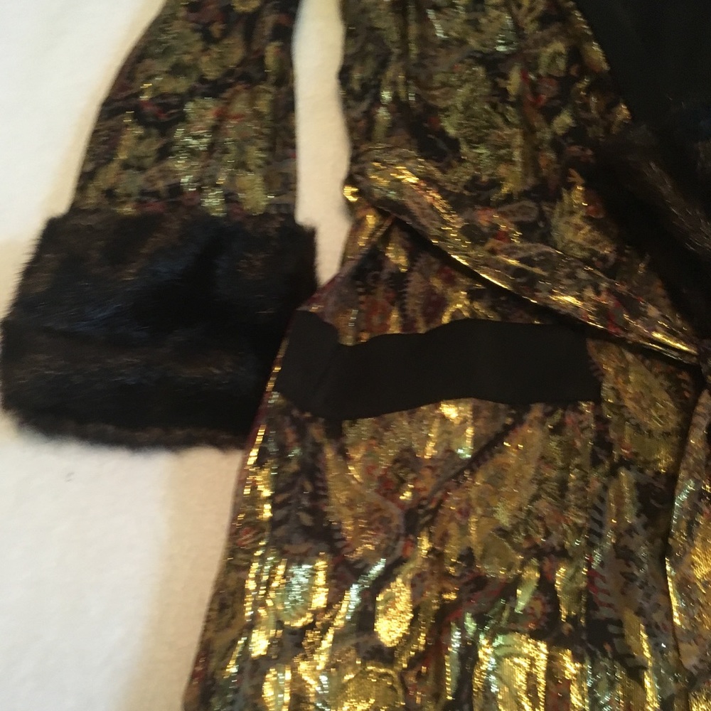 HP!π₯RARE! Zara Silk Jacquard Kimono NWT - Picture 5 of 7